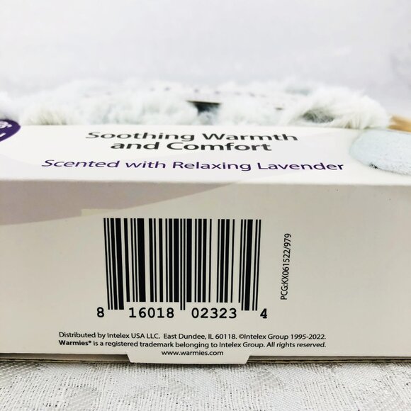 Warmies Marshmallow Gray Microwavable Slippers Lavender-Scented Size OS 6-10 NWT - Picture 8 of 12